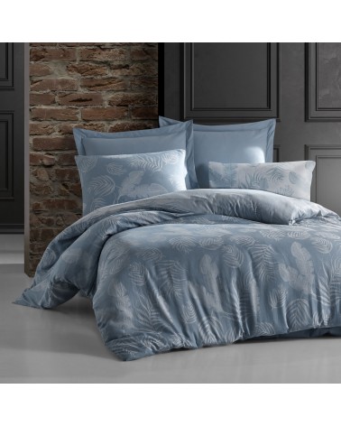 Pościel bawełna 160x200 + 2x70x80 Bahama Blue Jaquard Darymex