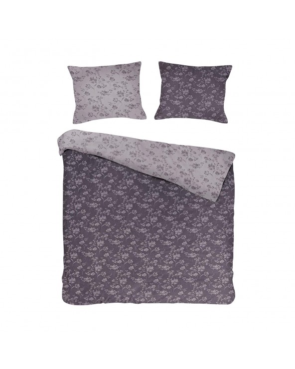 Pościel bawełna 160x200 + 2x70x80 Spring Anthracite Jaquard Darymex