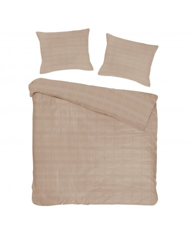 Pościel satyna bawełniana 200x220 + 2x70x80 Marsela Light Brown Exclusive Darymex