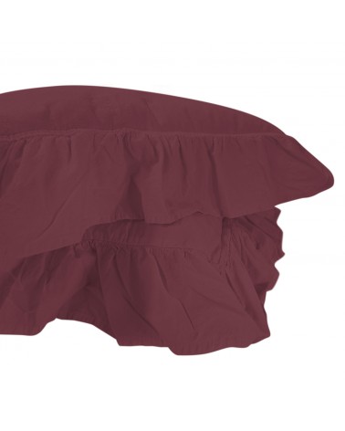 Poszewka bawełniana 40x40 x2 szt STONEWASHED raspberry Darymex