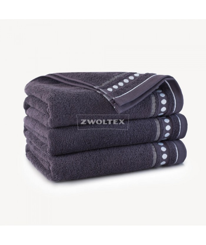 Ręcznik Zwoltex Trio bawełna 50x90 bakłażan