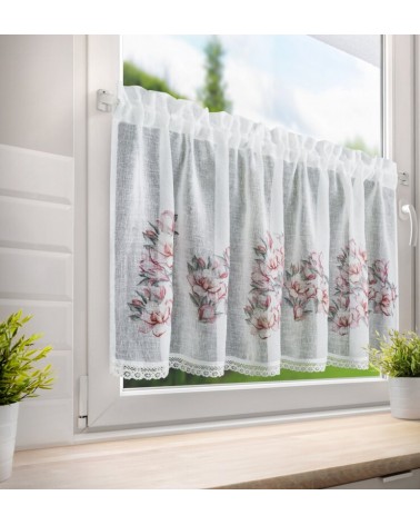 Zazdrostka 150x60 Suzy biała/różowa Eurofirany 