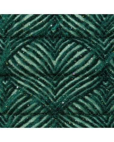 Narzuta velvet 220x240 Luna ciemnozielona Eurofirany
