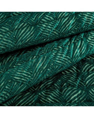 Narzuta velvet 220x240 Luna ciemnozielona Eurofirany