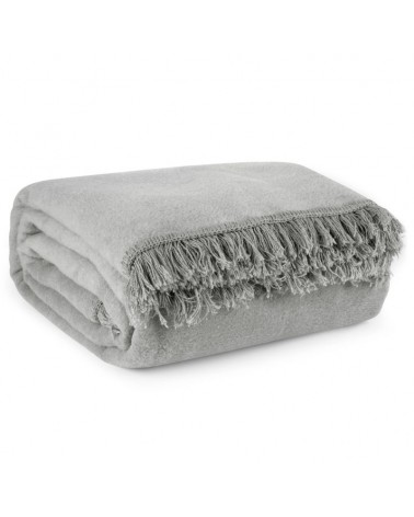 Koc bawełniany 150x200 srebrny Eurofirany