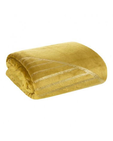 Koc pluszowy 150x200 Ginko 3 miodowy Eurofirany