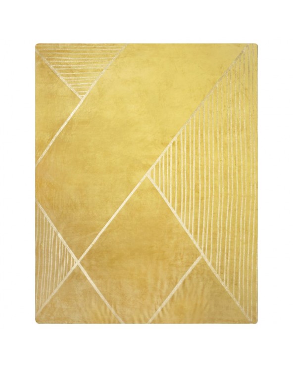 Koc pluszowy 150x200 Ginko 3 miodowy Eurofirany