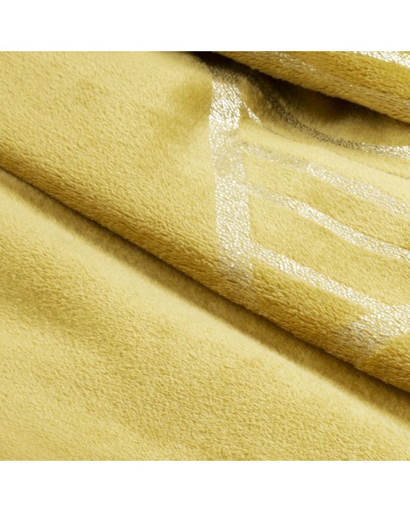 Koc pluszowy 150x200 Ginko 3 miodowy Eurofirany