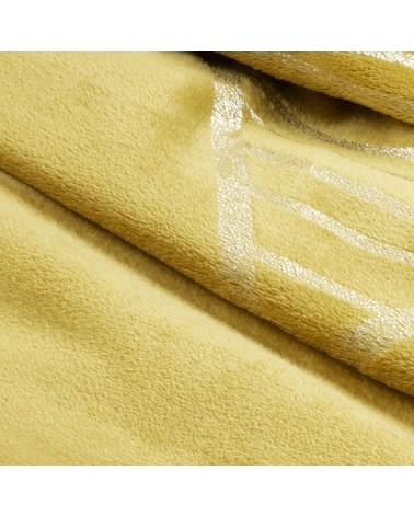 Koc pluszowy 150x200 Ginko 3 miodowy Eurofirany