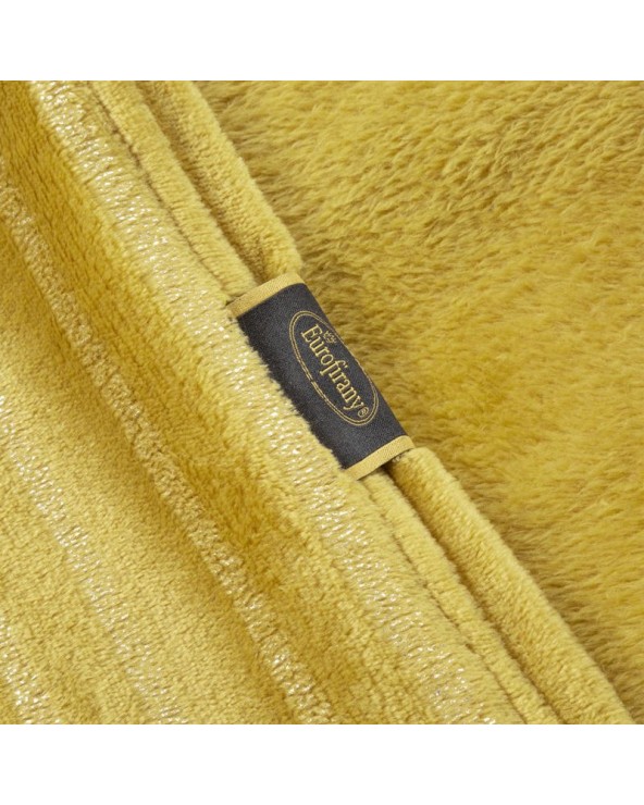 Koc pluszowy 150x200 Ginko 3 miodowy Eurofirany