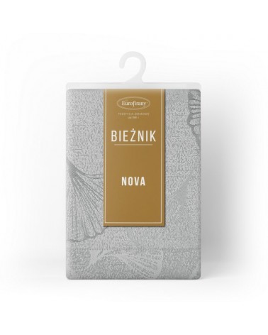 Bieżnik plamoodporny 40x140 Doris srebrny Eurofirany