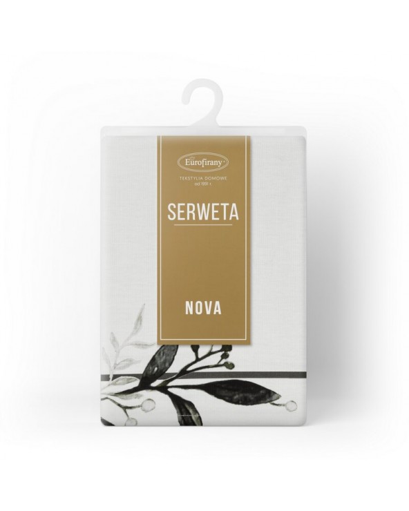 Obrus bawełniany 85x85 Natu 4 biały/zielony Eurofirany