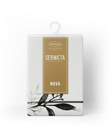 Obrus bawełniany 85x85 Natu 4 biały/zielony Eurofirany