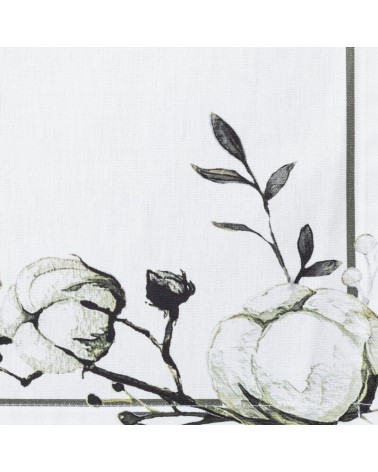 Obrus bawełniany 85x85 Natu 4 biały/zielony Eurofirany