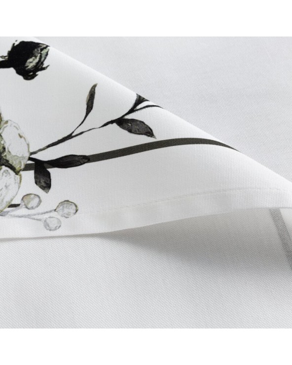 Obrus bawełniany 85x85 Natu 4 biały/zielony Eurofirany