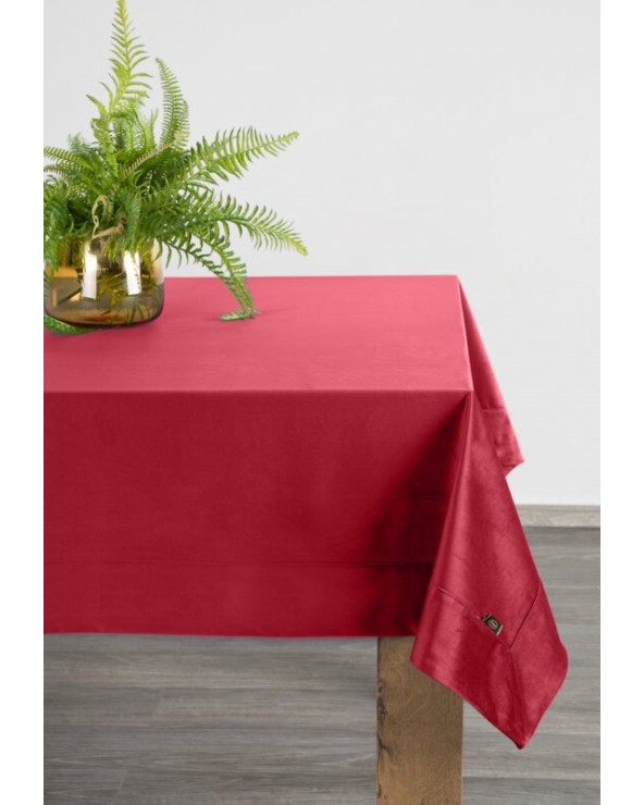 Obrus 145x300 Velvet bordowy Eurofirany