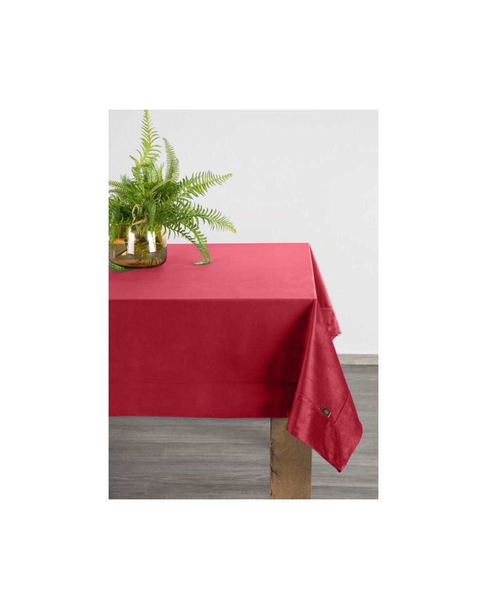 Obrus 145x300 Velvet bordowy Eurofirany