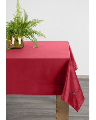 Obrus 145x300 Velvet bordowy Eurofirany
