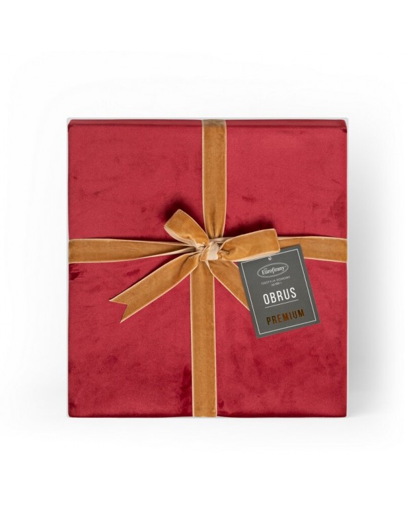 Obrus 145x300 Velvet bordowy Eurofirany