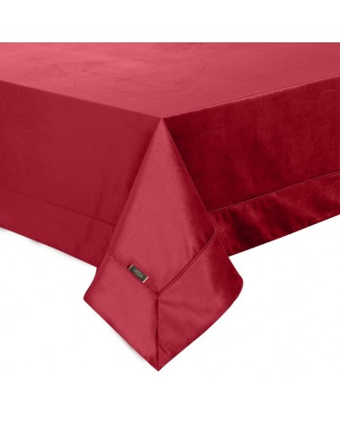 Obrus 145x300 Velvet bordowy Eurofirany