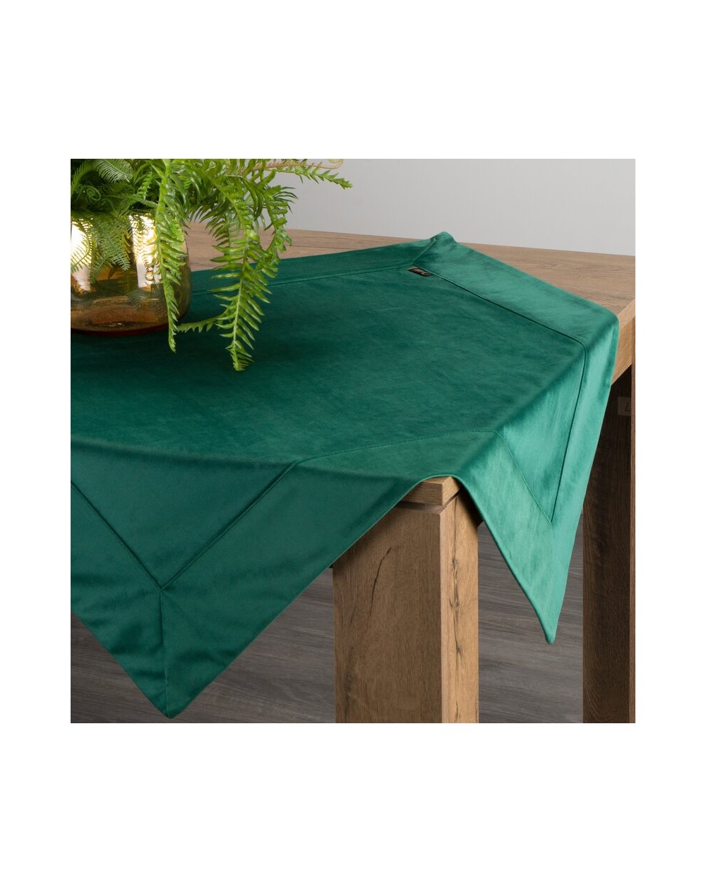 Obrus 85x85 Velvet ciemnozielony Eurofirany 