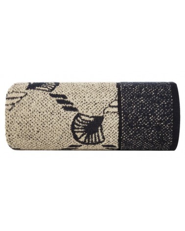 Ręcznik bawełna 70x140 Dorian czarny/grafitowy Eurofirany