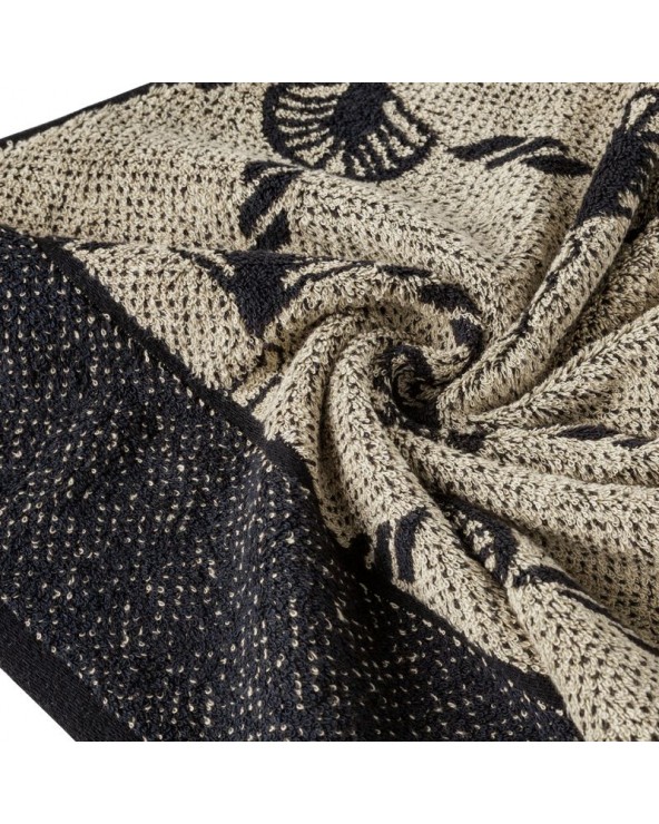 Ręcznik bawełna 70x140 Dorian czarny/grafitowy Eurofirany