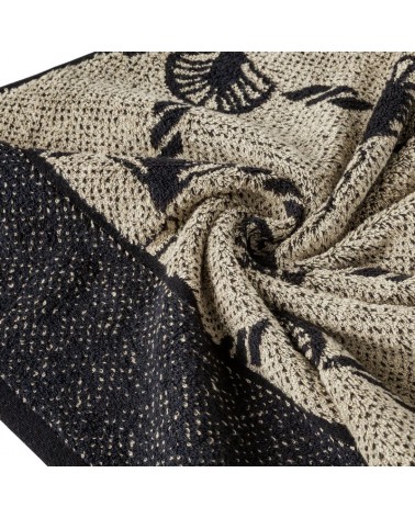 Ręcznik bawełna 70x140 Dorian czarny/grafitowy Eurofirany