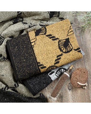 Ręcznik bawełna 70x140 Dorian czarny/grafitowy Eurofirany