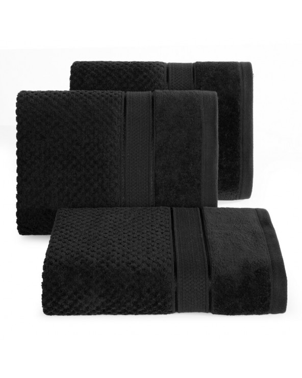 Ręcznik bawełna 30x50 Jessi 06 czarny Eurofirany