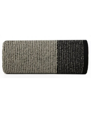 Ręcznik bawełna 70x140 Leon czarny/grafitowy Eurofirany