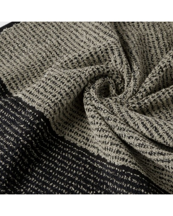 Ręcznik bawełna 70x140 Leon czarny/grafitowy Eurofirany