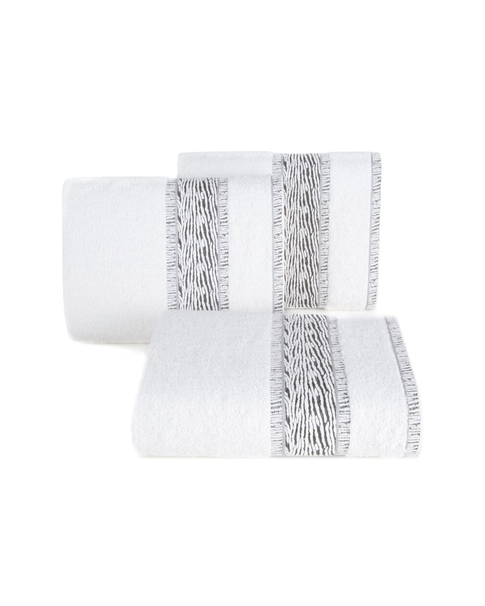 Ręcznik bawełna 70x140 Nikola 01 biały Eurofirany