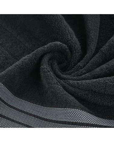 Ręcznik bawełna 70x140 Pati 08 czarny Eurofirany