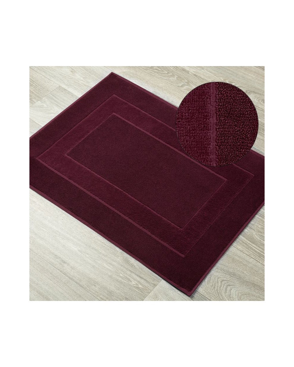 Dywanik łazienkowy bawełna 60x90 Lucy 01 bordowy Eurofirany