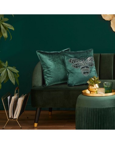 Poszewka velvet 45x45 Royal 2 ciemnobeżowa Eurofirany