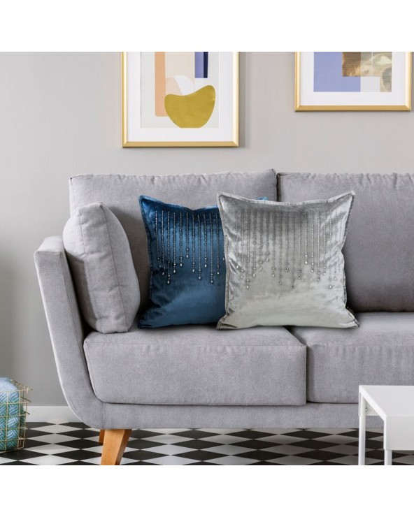 Poszewka velvet 45x45 Royal 2 ciemnobeżowa Eurofirany