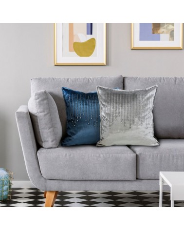 Poszewka velvet 45x45 Royal 2 ciemnobeżowa Eurofirany