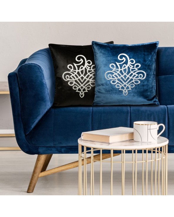 Poszewka velvet 45x45 Royal 3 czarna Eurofirany