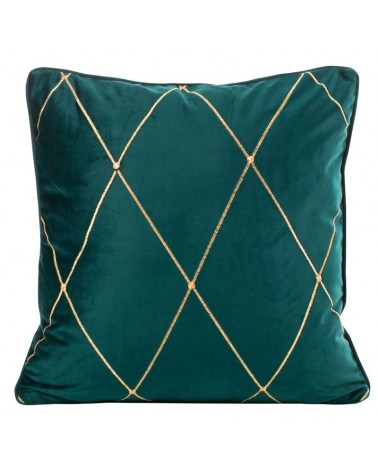Poszewka velvet 45x45 Margo ciemnoturkusowa Eurofirany 