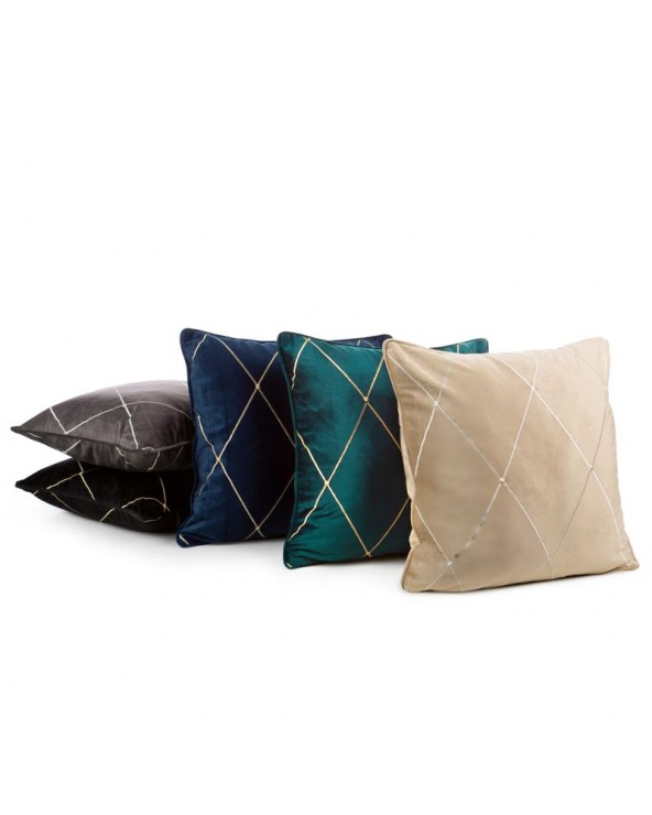 Poszewka velvet 45x45 Margo ciemnoturkusowa Eurofirany 