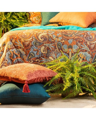 Poszewka pluszowa 45x45 Morocco 1 ceglasta Eurofirany