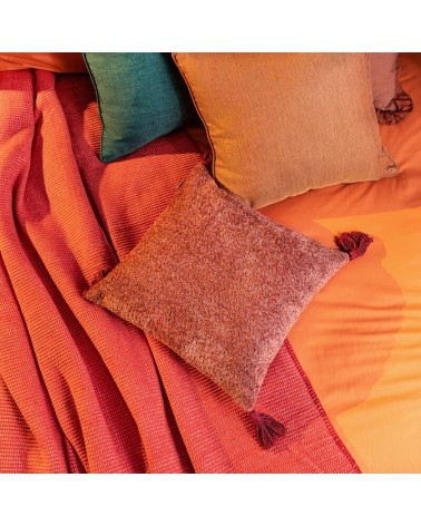 Poszewka pluszowa 45x45 Morocco 1 ceglasta Eurofirany