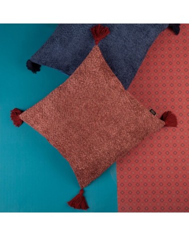 Poszewka pluszowa 45x45 Morocco 1 ceglasta Eurofirany