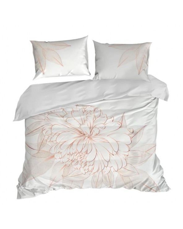 Pościel makosatyna bawełniana 160x200 + 2x70x80 Blanca 8 Eurofirany 