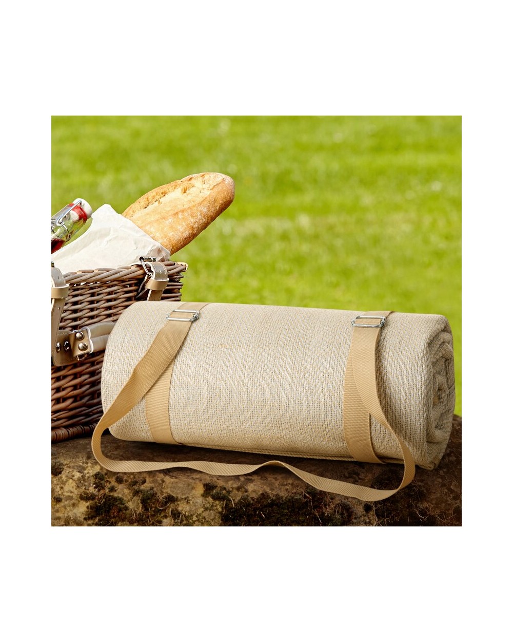 Koc piknikowy 130x150 Piknik 3 beżowy Eurofirany 