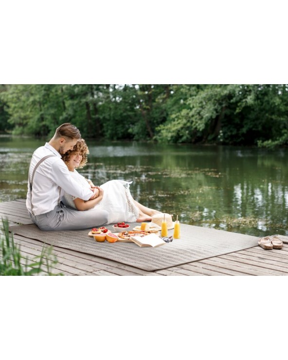 Koc piknikowy 130x150 Piknik 3 beżowy Eurofirany 