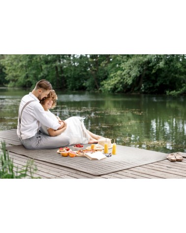 Koc piknikowy 130x150 Piknik 3 beżowy Eurofirany 