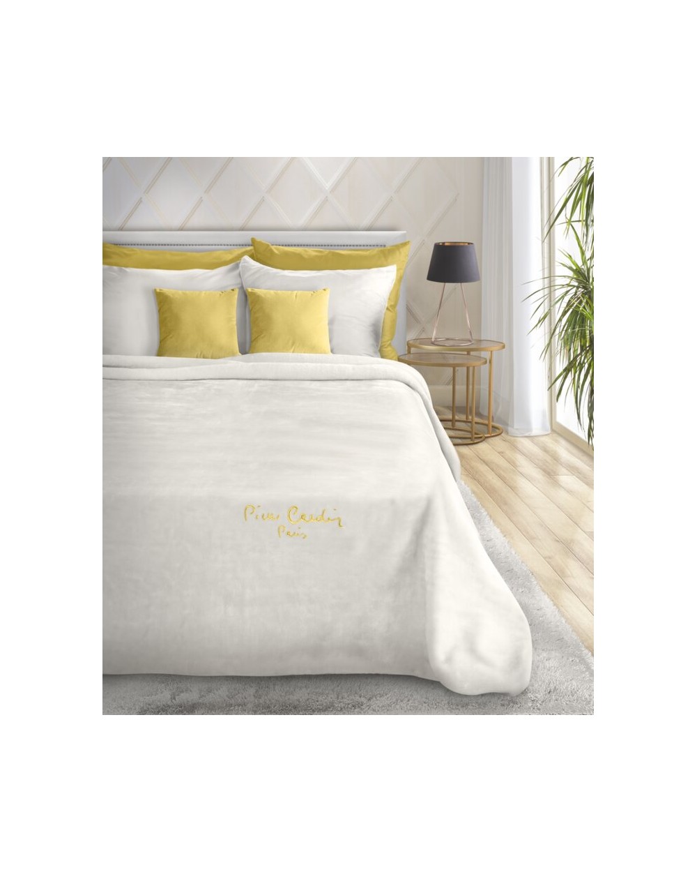 Koc akrylowy PIERRE CARDIN Clara 160x240 kremowy Eurofirany