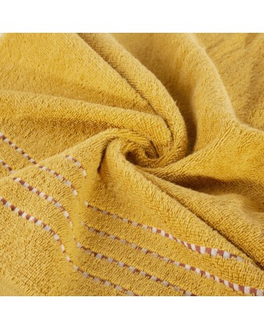 Ręcznik bawełna 30x50 Fiore 10 musztardowy Eurofirany